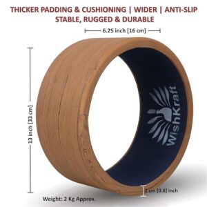 WishKraft Wide Yoga Wheel for Back Pain Relief & Back Stretching